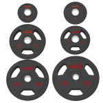 Rubber coated weight plates for commercial gyms 2.5lb - 45lb plates