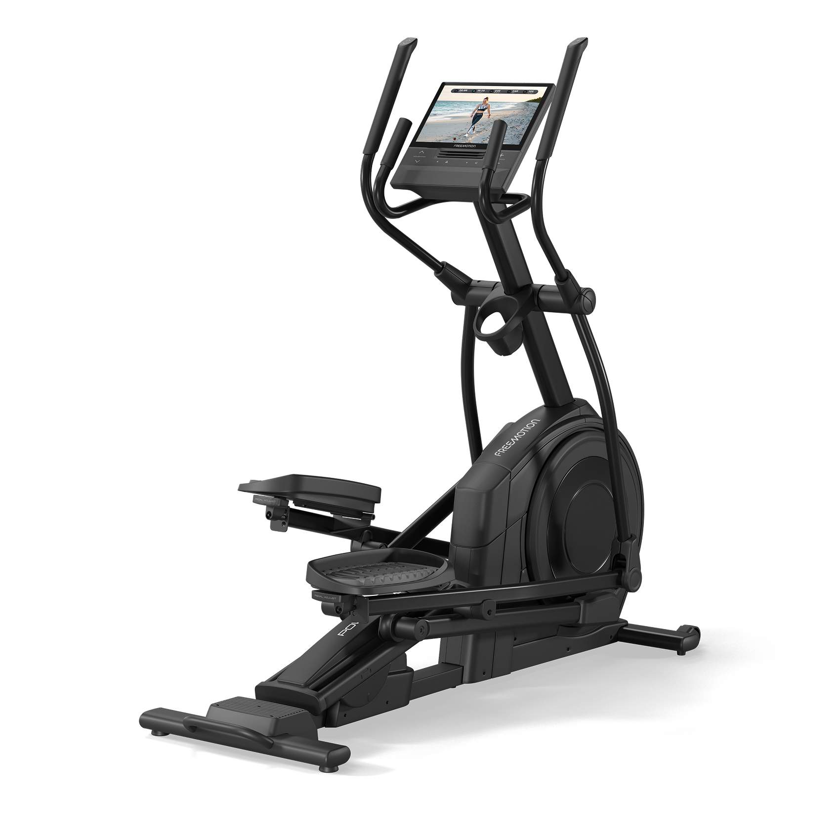 e8-Elliptical_3Q freemotion e8 elliptical lite commercial cardio with connected touchscreen for gym supply Alberta