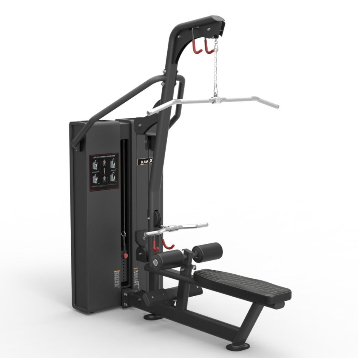 RawX Dual Lat Pulldown _ Seated Row Upper body strength training for commercial gyms