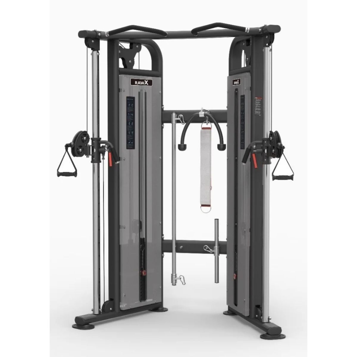 RawX Functional Trainer all-in-one training system with dual 170 lb weight stacks